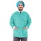 Disposable Lab Jackets Large Pack of 10 Teal Lab Jacket for Men and Women 31 Inches Long PPE Jacket 50 GSM SMS Disposable Jackets Dental with Snaps Front Knit Cuffs & Collar 3 Pockets